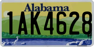 AL license plate 1AK4628