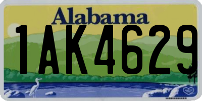 AL license plate 1AK4629