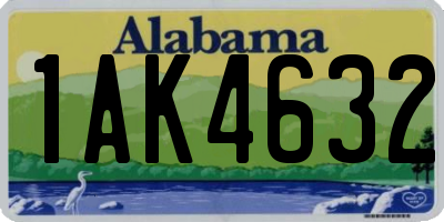 AL license plate 1AK4632