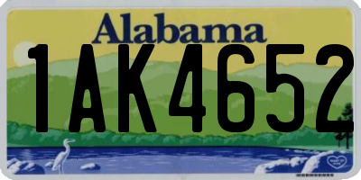 AL license plate 1AK4652