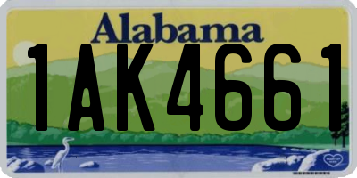 AL license plate 1AK4661
