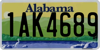 AL license plate 1AK4689