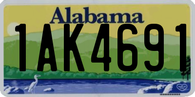 AL license plate 1AK4691