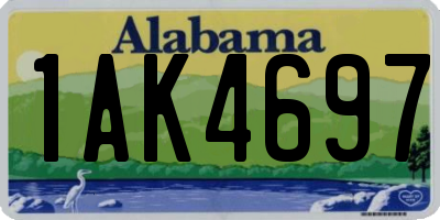 AL license plate 1AK4697