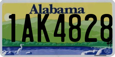 AL license plate 1AK4828