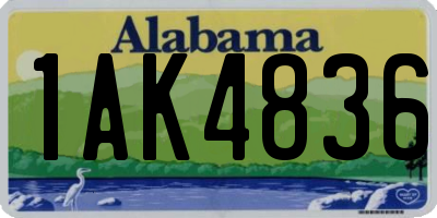 AL license plate 1AK4836