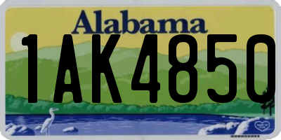AL license plate 1AK4850