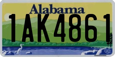 AL license plate 1AK4861