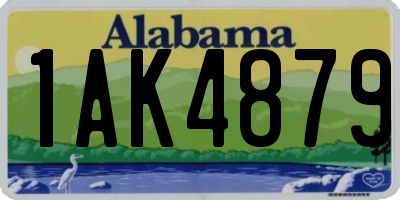 AL license plate 1AK4879