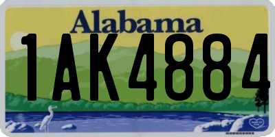 AL license plate 1AK4884