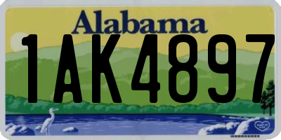 AL license plate 1AK4897