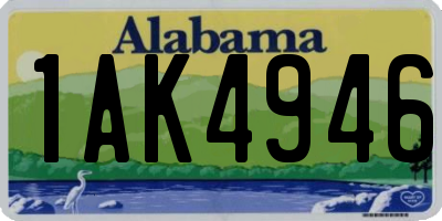 AL license plate 1AK4946