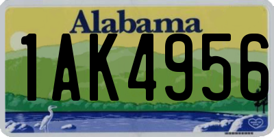 AL license plate 1AK4956