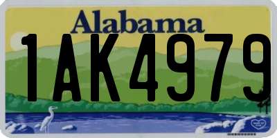 AL license plate 1AK4979