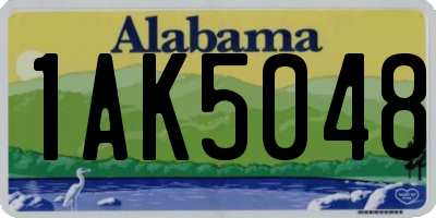 AL license plate 1AK5048