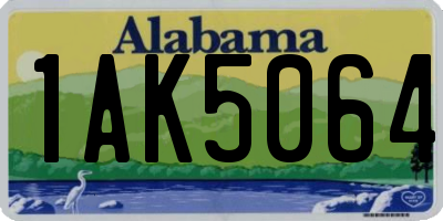 AL license plate 1AK5064