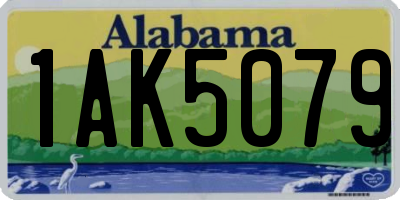 AL license plate 1AK5079