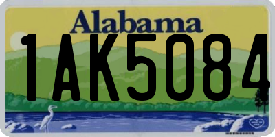 AL license plate 1AK5084