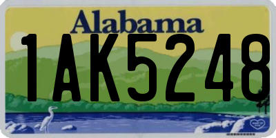 AL license plate 1AK5248