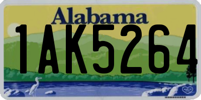 AL license plate 1AK5264