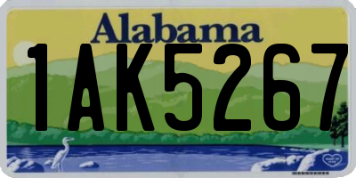 AL license plate 1AK5267