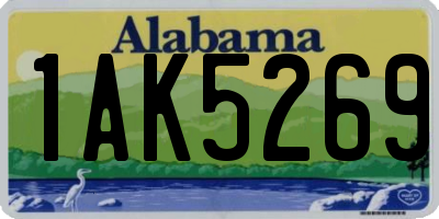 AL license plate 1AK5269
