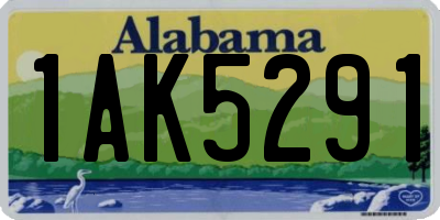 AL license plate 1AK5291