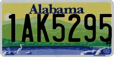 AL license plate 1AK5295