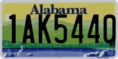 AL license plate 1AK5440