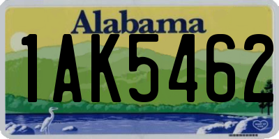 AL license plate 1AK5462