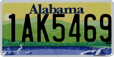 AL license plate 1AK5469