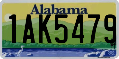 AL license plate 1AK5479