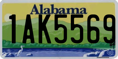 AL license plate 1AK5569