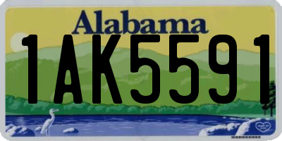 AL license plate 1AK5591