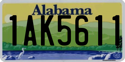 AL license plate 1AK5611
