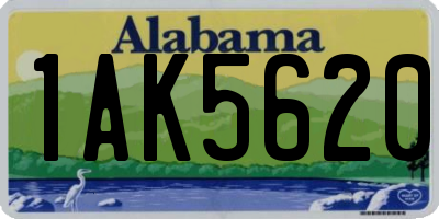 AL license plate 1AK5620