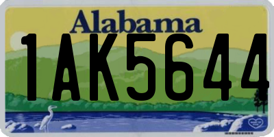 AL license plate 1AK5644