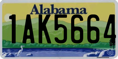 AL license plate 1AK5664