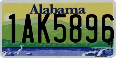 AL license plate 1AK5896