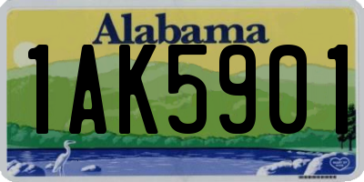 AL license plate 1AK5901