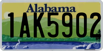 AL license plate 1AK5902