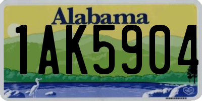 AL license plate 1AK5904