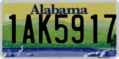 AL license plate 1AK5917