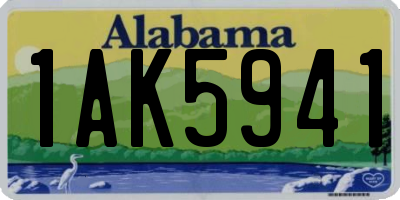 AL license plate 1AK5941