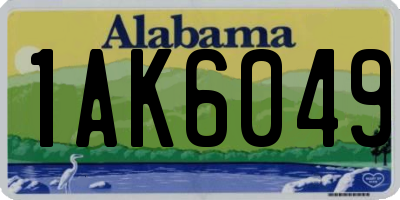 AL license plate 1AK6049