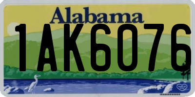 AL license plate 1AK6076