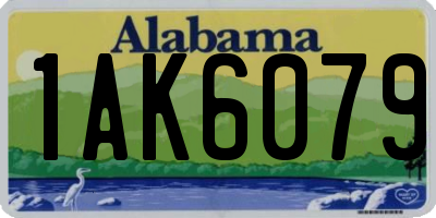 AL license plate 1AK6079