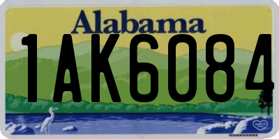 AL license plate 1AK6084