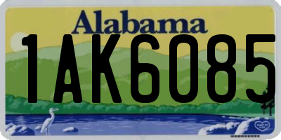 AL license plate 1AK6085