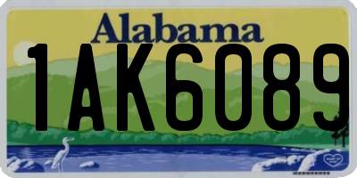 AL license plate 1AK6089